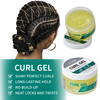 Gel para el cabello con control natural del frizz, gel para peinar el cabello con fijación ultrafuerte para cabello rizado