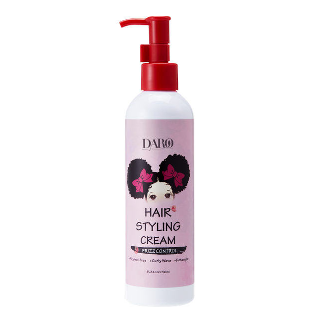 Crema para peinar el cabello con aceite de coco, crema ligera para rizos ondulados y antiencrespamiento para cabello rizado