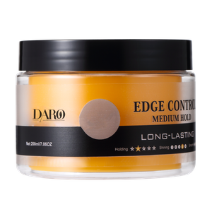 Gel para peinar el cabello de larga duración, no se descama, color naranja, sujeción media, el mejor control de bordes para cabello trenzado Locs