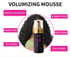 Mousse de espuma para rizar el cabello con volumen libre de Frizz y espuma para trenzado de proteína de trigo con logotipo personalizado para cabello natural