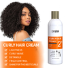 Crema para rizos vegana orgánica de 236 ml, loción para cabello rizado con control del encrespamiento para cabello natural