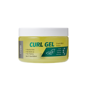 Gel para el cabello con control natural del frizz, gel para peinar el cabello con fijación ultrafuerte para cabello rizado